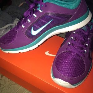 Women’s Nike Shoes, Purple and Teal. Brand New